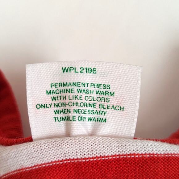 Vintage Healthtex Tank Top Boys Size 18-24m Red Ringer Stripe - Picture 5 of 5